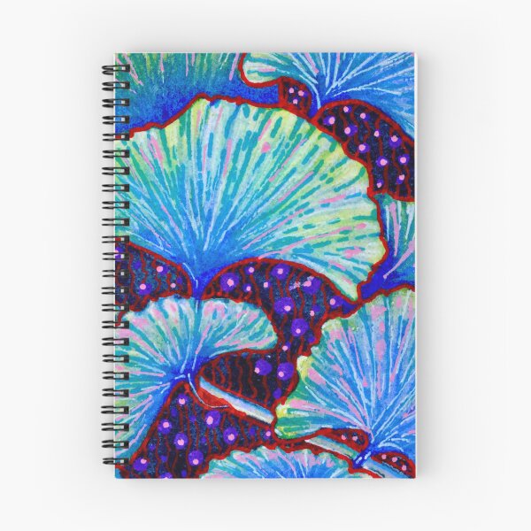 Item preview, Blue Green Ginkgo Leaves: Maximalist Watercolour Pattern designed and sold by ArithraStudio.
