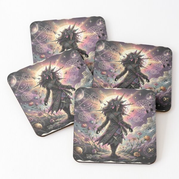 Item preview, Surreal Chaotic Cosmic Figure with mystic symbol flow designed and sold by FotoworldEdel.