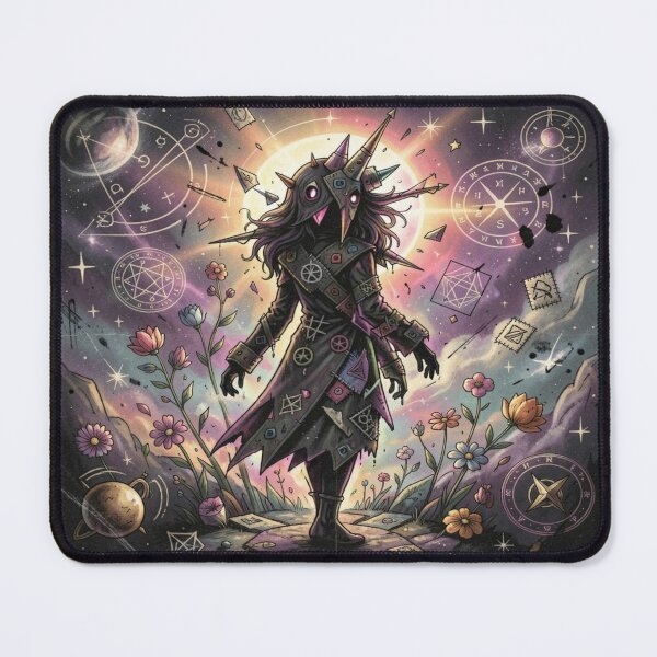 Item preview, Surreal Chaotic Cosmic Figure with mystic symbol flow designed and sold by FotoworldEdel.
