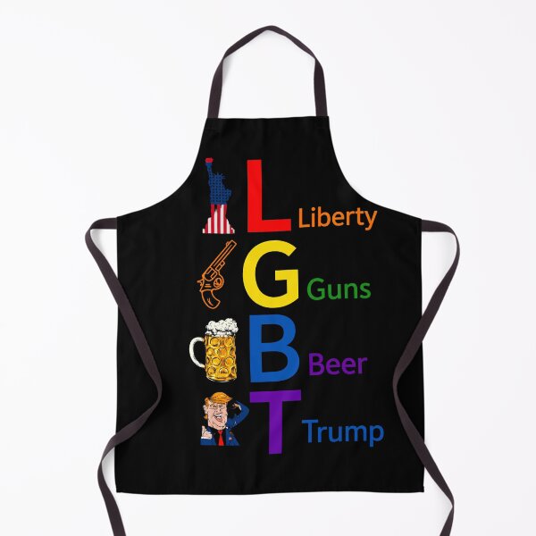 Item preview, LGBT Liberty Guns Beer Trump Artwork | Patriotic Acronym Parody Print designed and sold by MusixMerch.