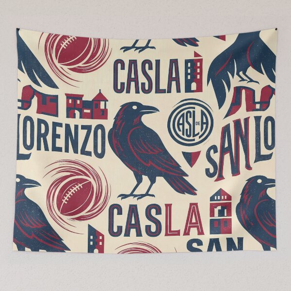 Item preview, San Lorenzo De Almagro El Ciclon Pattern CASLA designed and sold by ART ATTACK ZONE.