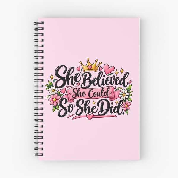Item preview, She Believed She Could So She Did – Inspirational designed and sold by StickyDelights.