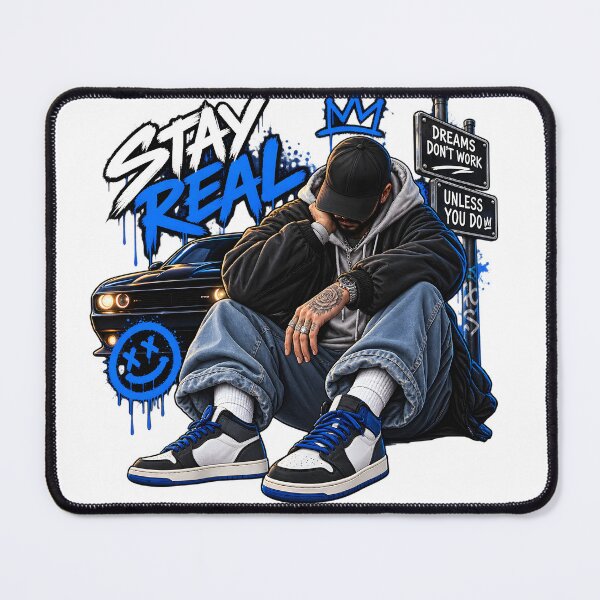 Item preview, Stay Real Urban Streetwear Motivation Art designed and sold by TinyWeird.