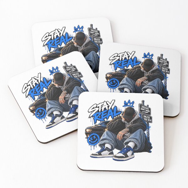 Item preview, Stay Real Urban Streetwear Motivation Art designed and sold by TinyWeird.