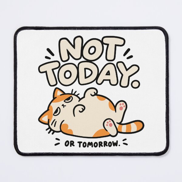 Item preview, Funny Calico Cat and Procrastination designed and sold by MewMade.