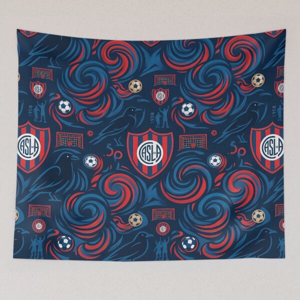 Item preview, San Lorenzo De Almagro El Ciclon Pattern Design designed and sold by ART ATTACK ZONE.