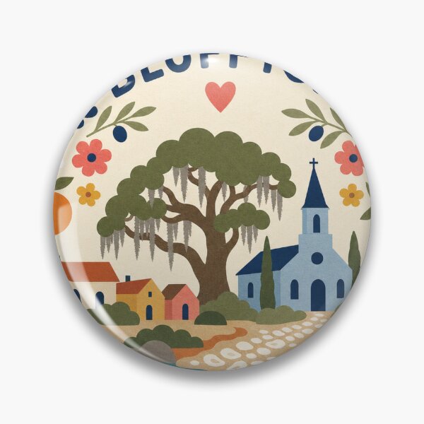 Item preview, Bluffton USA Travel Souvenir Modern Folk Art designed and sold by VisualArtsOasis.