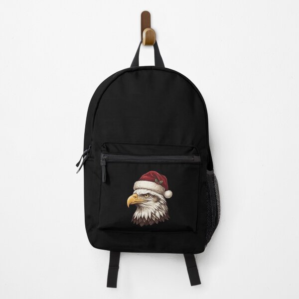 Item preview, Vintage Bald Eagle Wearing Santa Hat Christmas Portrait designed and sold by SOUFIANE1991.