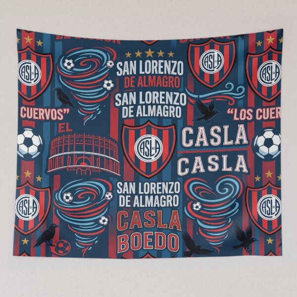 Item preview, San Lorenzo De Almagro El Ciclon Pattern Cuervo designed and sold by ART ATTACK ZONE.