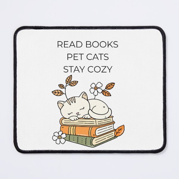 Item preview, Read Books Pet Cats Stay Cozy Cute Autumn Cat Aesthetic designed and sold by Jelicint.
