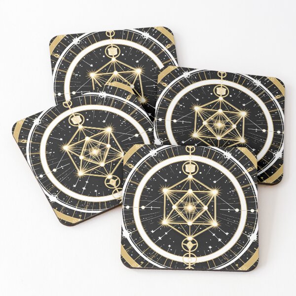 Item preview, Sacred Geometry Circle Gold Art designed and sold by ameetlumiere.