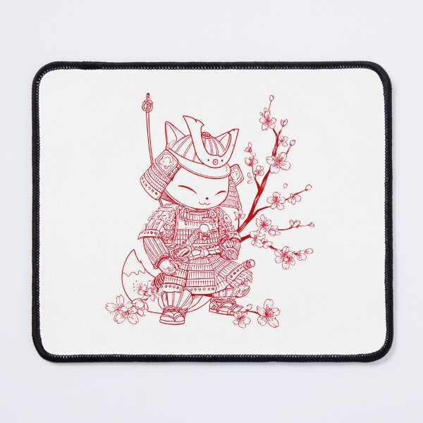 Item preview, samurai warrior with kitsune designed and sold by cutemakerotart.