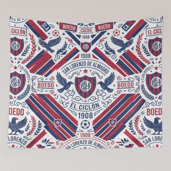 Item preview, C San Lorenzo De Almagro El Ciclon Pattern designed and sold by ART ATTACK ZONE.
