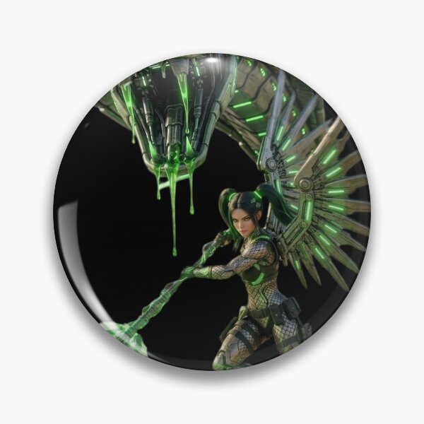 Item preview, Cyber Venom Snake - Neon Green Mecha Serpent designed and sold by EvolutionMerch.
