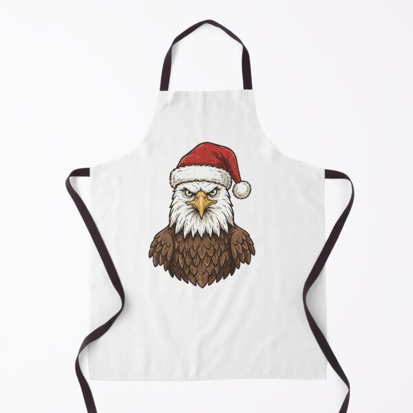 Item preview,  Vintage Bald Eagle Wearing Santa Hat Christmas Portrait designed and sold by SOUFIANE1991.