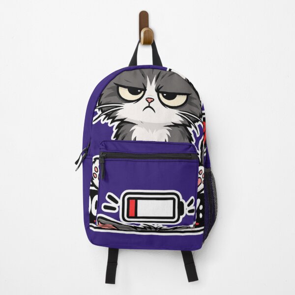 Item preview, Social Battery 1% – Tired Cat designed and sold by NorthPeak Studio.