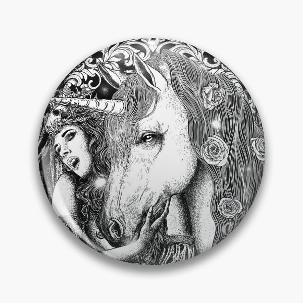 Item preview, Vampire & Unicorn | Fantasy Gothic Art | Dark Aesthetic Illustration designed and sold by ONYX ART & DESIGN.