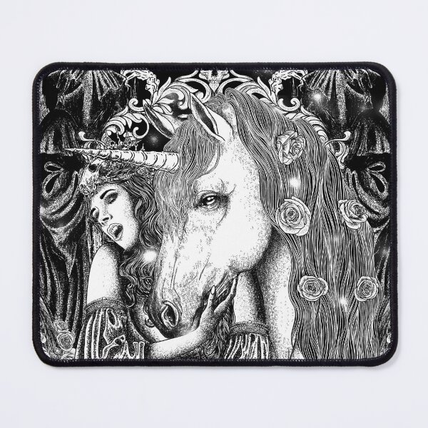 Item preview, Vampire & Unicorn | Fantasy Gothic Art | Dark Aesthetic Illustration designed and sold by ONYX ART & DESIGN.