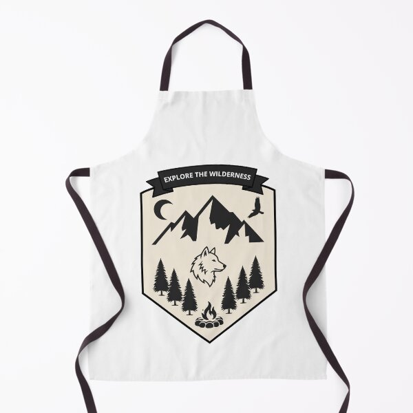 Item preview, Explore The Wilderness Vintage Wolf Shield Badge designed and sold by SteCreator.