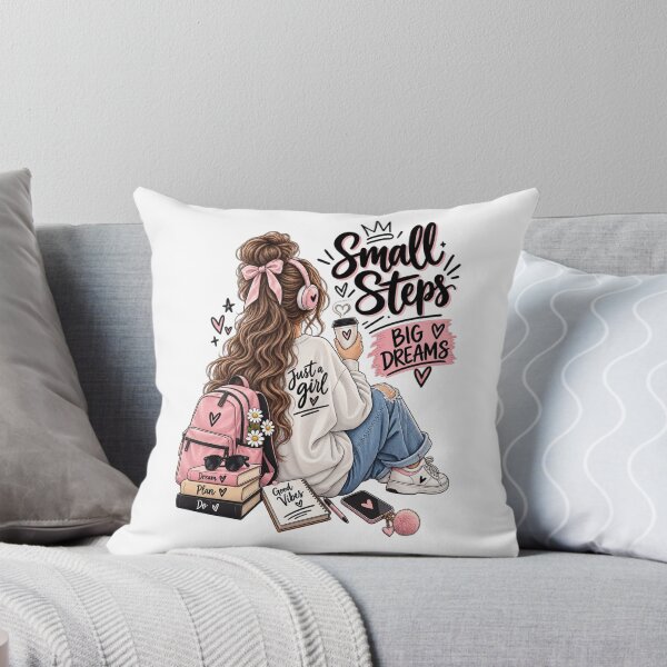 Item preview, Small Steps Big Dreams – Cute Girl Dreamer Aesthetic designed and sold by ✨ Daily Vibe Studio ✨.