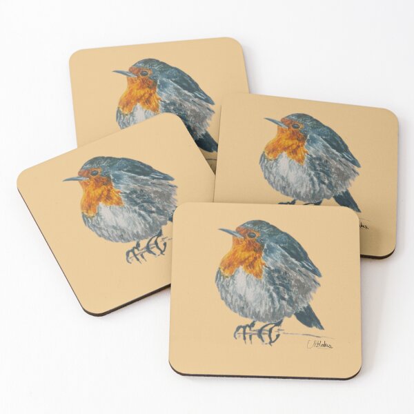 Item preview, Robin: Acrylic Painted  designed and sold by Charlotte's Shop of Bird Stuff.