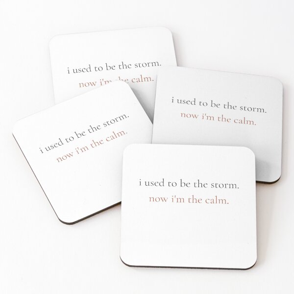 Item preview, I Used To Be The Storm Now I'm The Calm - Minimalist Transformation Quote Shirt designed and sold by DaysLoading.