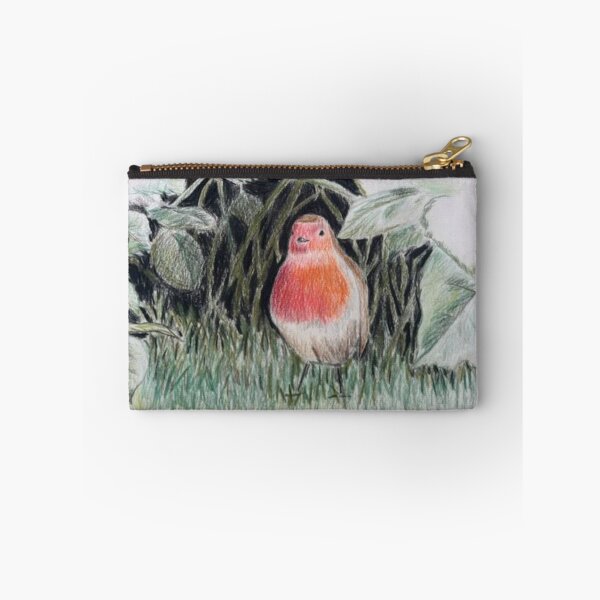 Item preview, Robin in the Bushes: Coloured Pencils designed and sold by Charlotte's Shop of Bird Stuff.