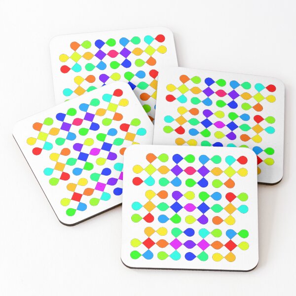 Item preview, Vibrant Rainbow Geometric Tile Design designed and sold by laxmanrajart.