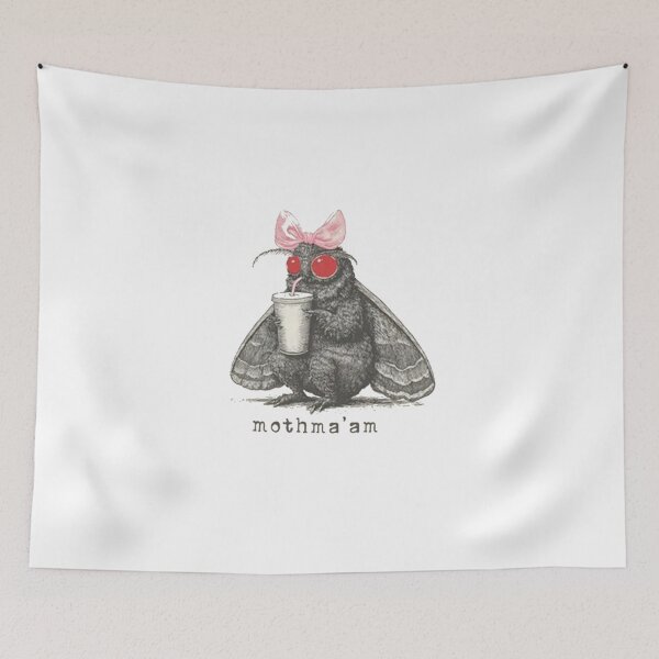 Item preview, Mothma’am Cute Mothman Cryptid designed and sold by roartusa.