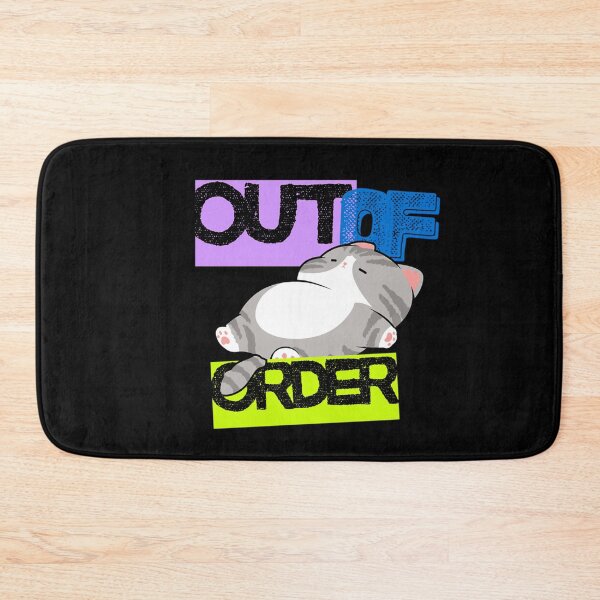 Item preview, Out Of Order Cat designed and sold by Wrinklykittens.