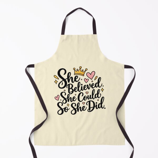 Item preview, She Believed She Could So She Did – Crown & Hearts designed and sold by StickyDelights.