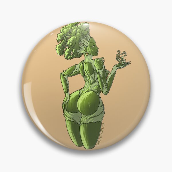 Item preview, Dryad Babe Monster Girl Pin-Up designed and sold by wiseacreart.
