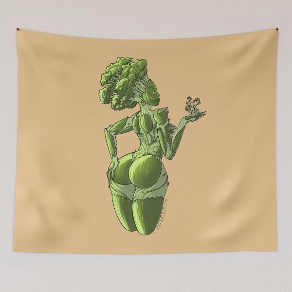 Item preview, Dryad Babe Monster Girl Pin-Up designed and sold by wiseacreart.