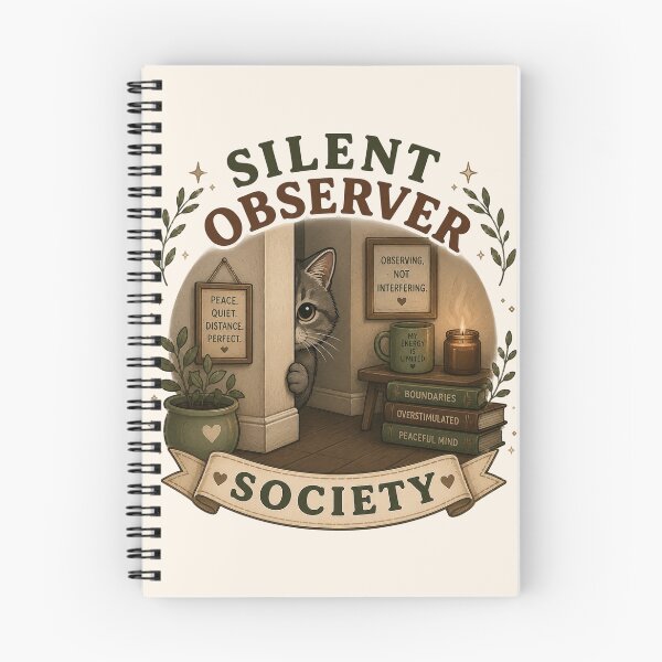 Item preview, Funny Silent Observer Cat Society designed and sold by legendaryskins.