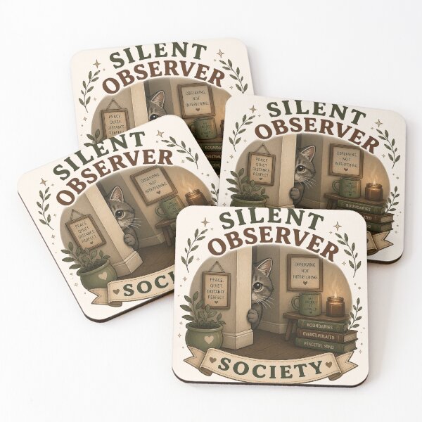 Item preview, Funny Silent Observer Cat Society designed and sold by legendaryskins.