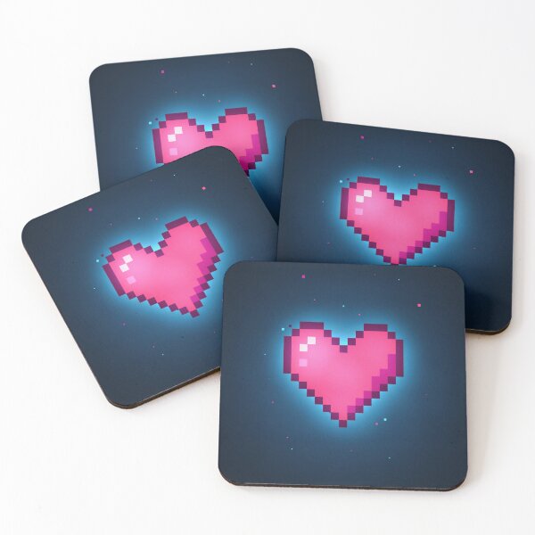 Item preview, Retro Pixel Heart - 8-Bit Gamer Love Print designed and sold by EtermaoDigital.