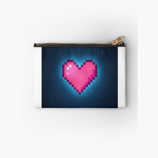 Item preview, Retro Pixel Heart - 8-Bit Gamer Love Print designed and sold by EtermaoDigital.