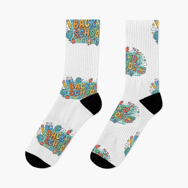 Item preview, Cute Back to School Doodles & Colorful Typography designed and sold by Hipa19.