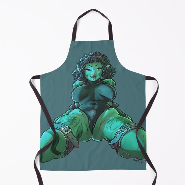 Item preview, Orc Babe Monster Girl Pin-Up designed and sold by wiseacreart.
