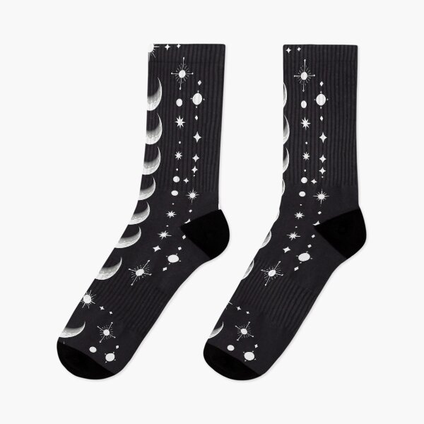 Artikelvorschau, Moon Phases Vertical Black Art entworfen und verkauft von ameetlumiere.