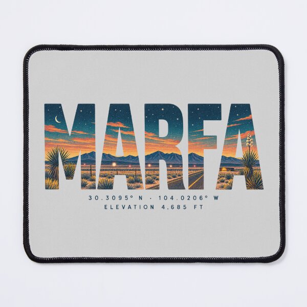 Item preview, Vintage Marfa Texas Coordinates Desert Typography designed and sold by SimplyJasper.