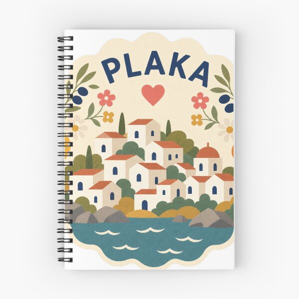 Item preview, Plaka Greece Travel Souvenir Modern Folk Art designed and sold by VisualArtsOasis.