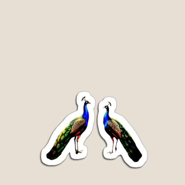 Item preview, Two Elegant Peacocks Art Print designed and sold by The Empire Of Digital Art..