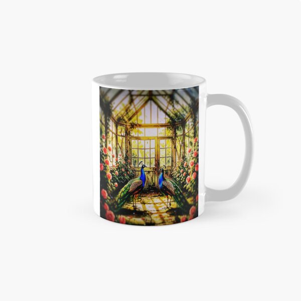 Item preview, Two Elegant Peacocks Art Print designed and sold by The Empire Of Digital Art..