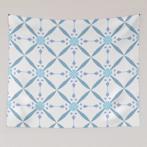 Item preview, Blue Mosaic Geometric Tile Pattern designed and sold by SbRandomLab.