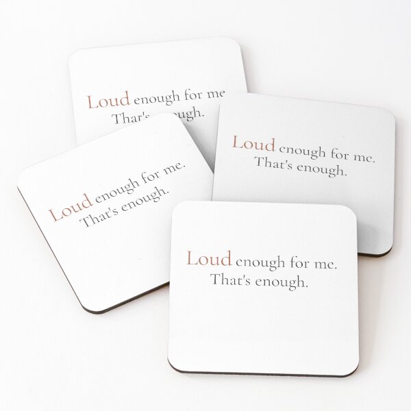 Item preview, Loud Enough For Me Thats Enough - Minimalist Self Worth Quote Shirt designed and sold by DaysLoading.