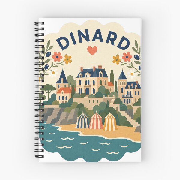 Item preview, Dinard France Travel Souvenir Modern Folk Art designed and sold by VisualArtsOasis.