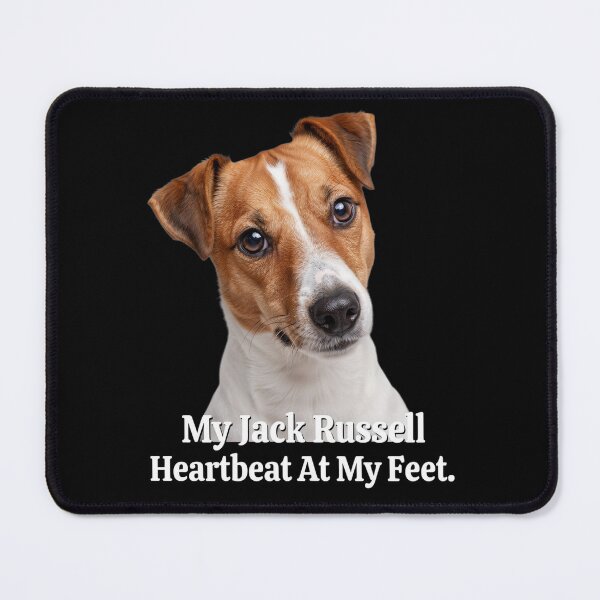 Item preview, Jack Russell Dog Owner My Jack Russell Heartbeat At My Feet Dog Owner Art Design designed and sold by fantasticdesign.
