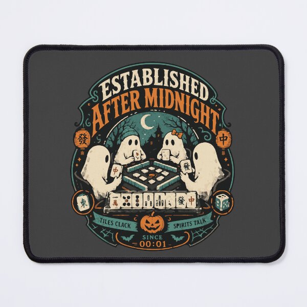 Item preview, Spooky Halloween Mahjong Club – Mahjong Lover Design designed and sold by JansenGS.