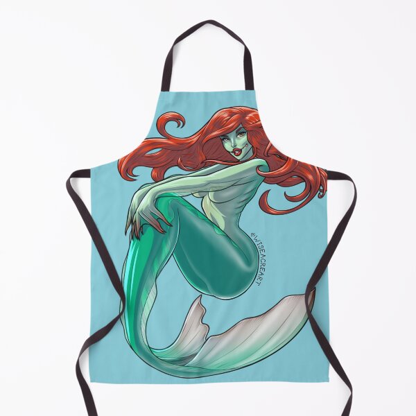 Item preview, Mermaid Babe Monster Girl Pin-Up designed and sold by wiseacreart.
